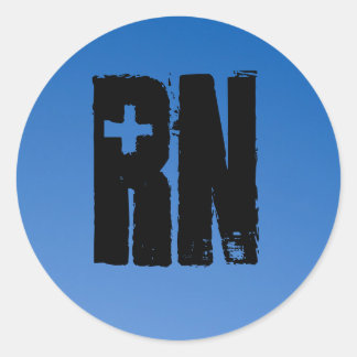 RN voor mannen door mannen Ronde Sticker