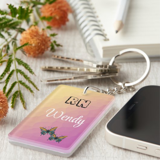 RN Wendy naam Sleutelhanger (Voorkant Rechts)