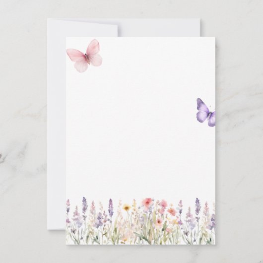 RN Wildflower Afstuderen Pinning Invitation Kaart (Achterkant)