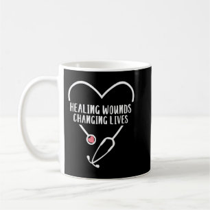 RN Wond Care Nurse Healing Wounds Veranderende lev Koffiemok