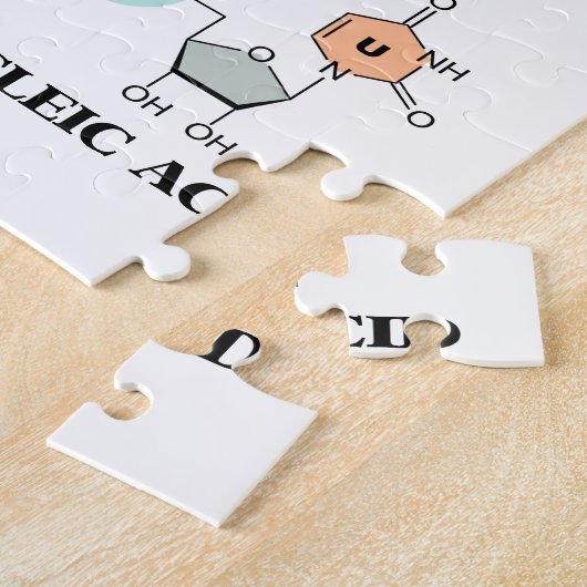 RNA het andere nucleïnezuur (chemische structuur) Legpuzzel (Zijkant)