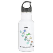 RNA het andere nucleïnezuur (chemische structuur) Waterfles (Voorkant)