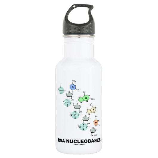 RNA-nucleobasen (biochemie) Waterfles (Voorkant)