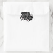 RNB Muziek Ronde Sticker (Tas)