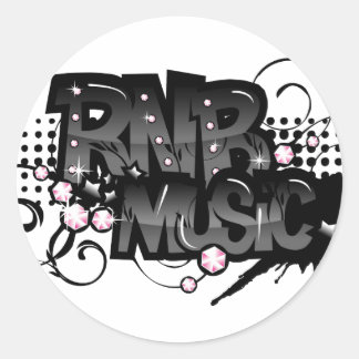 RNB Muziek Ronde Sticker