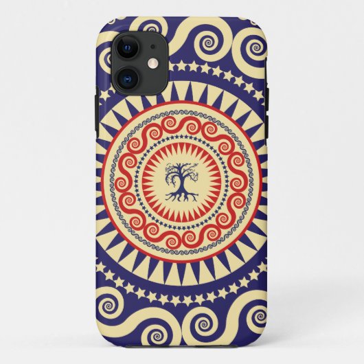 RNC-patroon StellaRoot Tree Case-Mate iPhone Case (Achterkant)