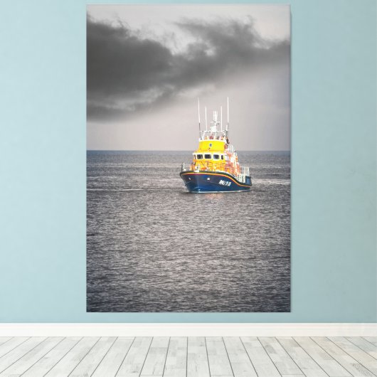 RNLI Lifeboot Canvas Afdruk (Insitu (Houten vloer))