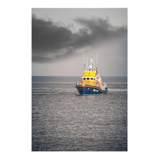 RNLI Lifeboot Foto Afdruk (Voorkant)