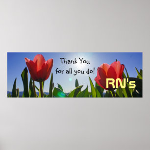 RN's Dank je posters prints Verpleegkundige Week V