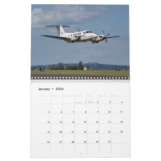 RNZAF — ZK-ARJ (gemiddelde maand van 2 pagina) Age Kalender (Jan 2026)