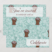 Ro-cacao, uitnodiging van 5 x 7 inch (Voorkant / Achterkant)