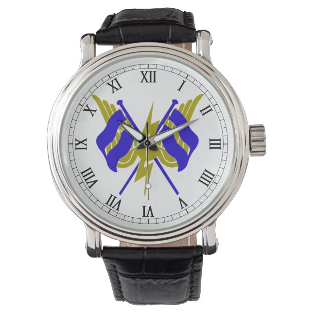 RO Gemengde badges Horloge (Voorkant)