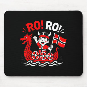 Ro ro grappig Noorwegen cartoon Noorse schip Noors Muismat