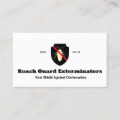 Roach Exterminator ongediertebestrijding Visitekaartje (Voorkant)