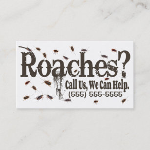 Roach Exterminator-reclame Visitekaartje