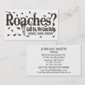 Roach Exterminator-reclame Visitekaartje (Voorkant / Achterkant)