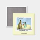 Roach Motel Funny Cartoon Magnet (Voorkant / Achterkant)