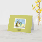 Roach Motel Funny Cartoon Wenskaart Kaart (Gele Bloem)