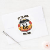 Road 66 Texas Ronde Sticker (Envelop)