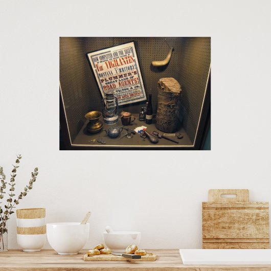 Road Agent Henry Plummer Diorama - Montana Poster (Keuken)