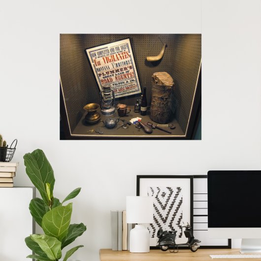 Road Agent Henry Plummer Diorama - Montana Poster (Thuiskantoor)