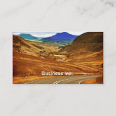 Road and Hills Dream Travel Business Brown Visitekaartje (Achterkant)