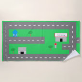 Road Beach Towel Strandlaken (Voorkant)