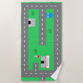 Road Beach Towel Strandlaken (Voorkant)
