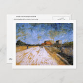 Road Beside Paris Rampart Van Gogh Fine Art Briefkaart (Voorkant / Achterkant)