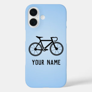 Road Bicycle for Racing Cyclist, voeg naam of teks iPhone 16 Hoesje