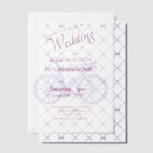 Road Bicycle Wedding Invitation Vellum Uitnodigingen (Offset (Uitnodiging))