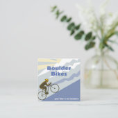 Road Bike - Bike Shop - Bike Repair QR Code Vierkante Visitekaartje (Staand voorkant)