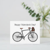 Road Bike Happy Valentijns_White Briefkaart (Staand voorkant)
