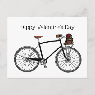 Road Bike Happy Valentijns_White Briefkaart