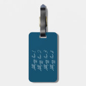 Road bike, klimmen, fietsen digitale print bagagelabel (Achterkant verticaal)