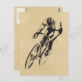 Road Bike Racing Briefkaart (Voorkant / Achterkant)