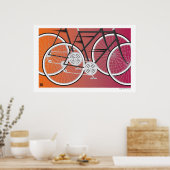 Road Bikes-Print Poster (Keuken)
