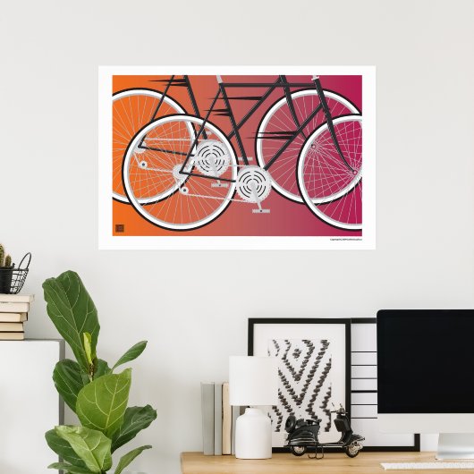 Road Bikes-Print Poster (Thuiskantoor)