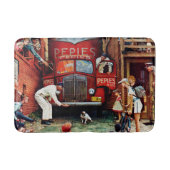 Road Block by Norman Rockwell Badmat (Voorkant)