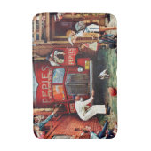 Road Block by Norman Rockwell Badmat (Voorkant Verticaal)