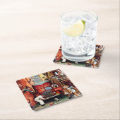 Road Block by Norman Rockwell Kartonnen Onderzetters (Insitu)