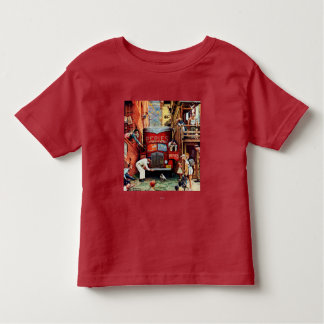 Road Block by Norman Rockwell Kinder Shirts