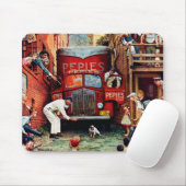 Road Block by Norman Rockwell Muismat (Met muis)