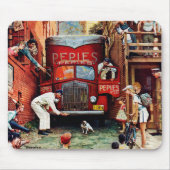 Road Block by Norman Rockwell Muismat (Voorkant)