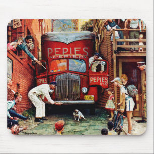 Road Block by Norman Rockwell Muismat