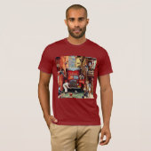 Road Block by Norman Rockwell T-shirt (Voorkant volledig)