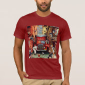 Road Block by Norman Rockwell T-shirt (Voorkant)