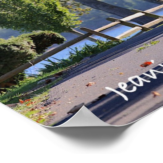 Road bt the Delaware River Poster (Hoek)