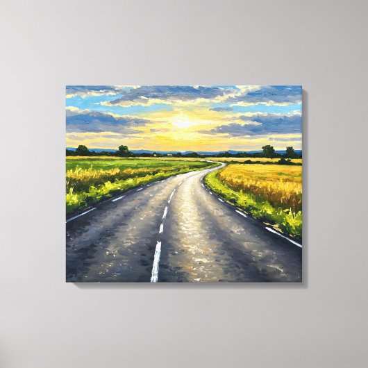 Road Canvas Afdruk (Voorkant)