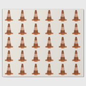Road Cone Oranje Taraffic kegel Cadeaupapier (Vlak)